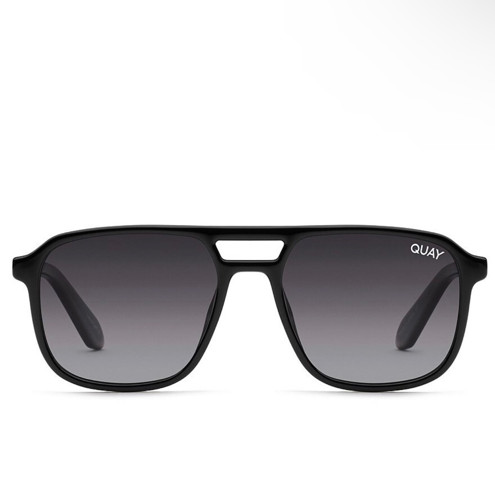 QUAY Sunglasses  ON THE FLY SMALL - BLACK/SMOKE POLARIZED
